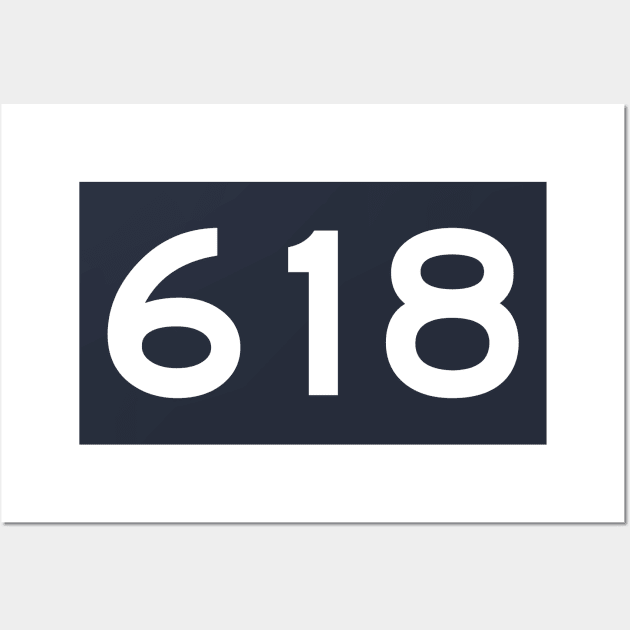 618 Area Code Wall Art by Arch City Tees